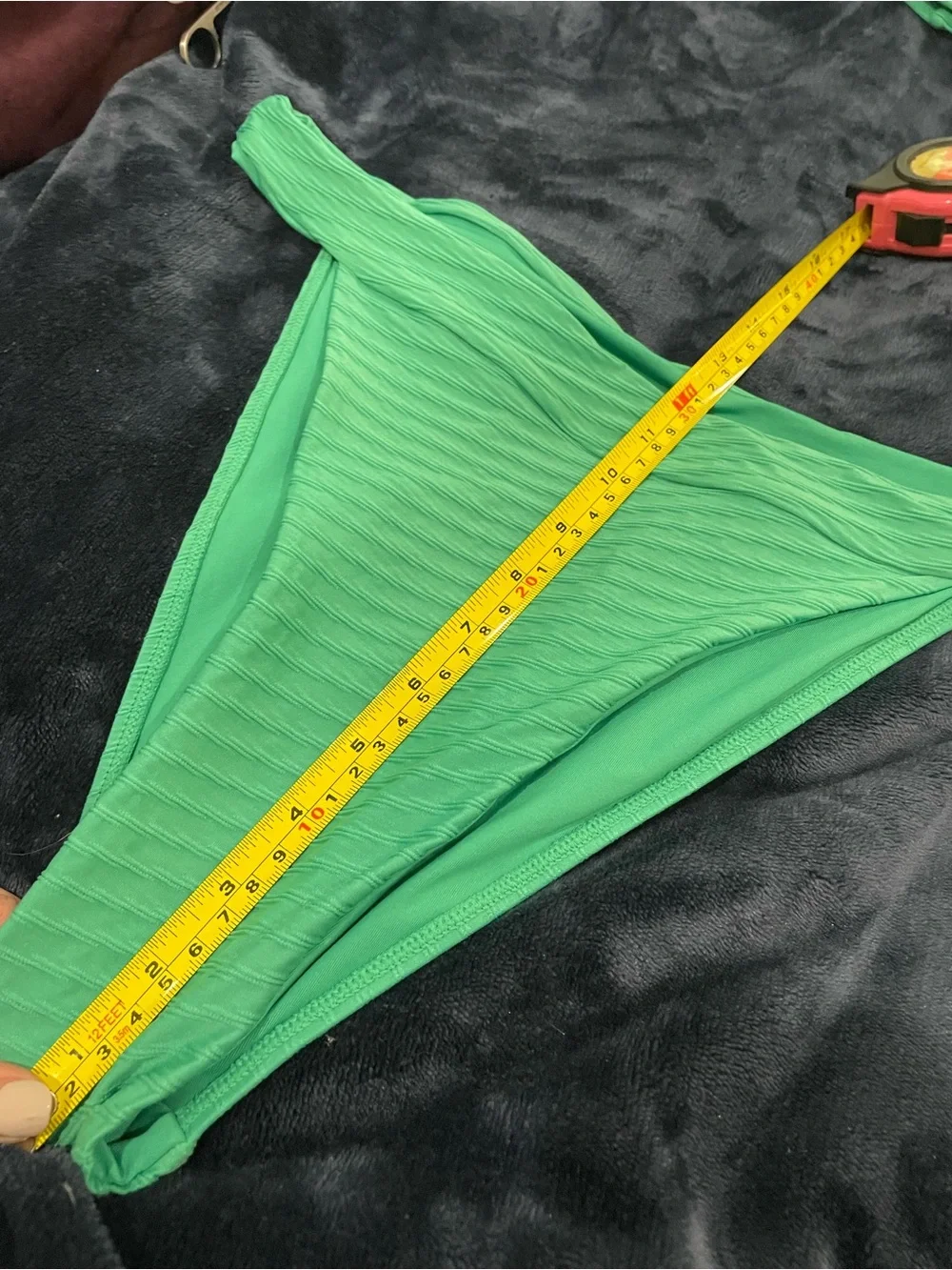 Monday Swimwear Bikini: Bahama Top (V/L) Argentina Bottom (V/8-12) NWOT, green